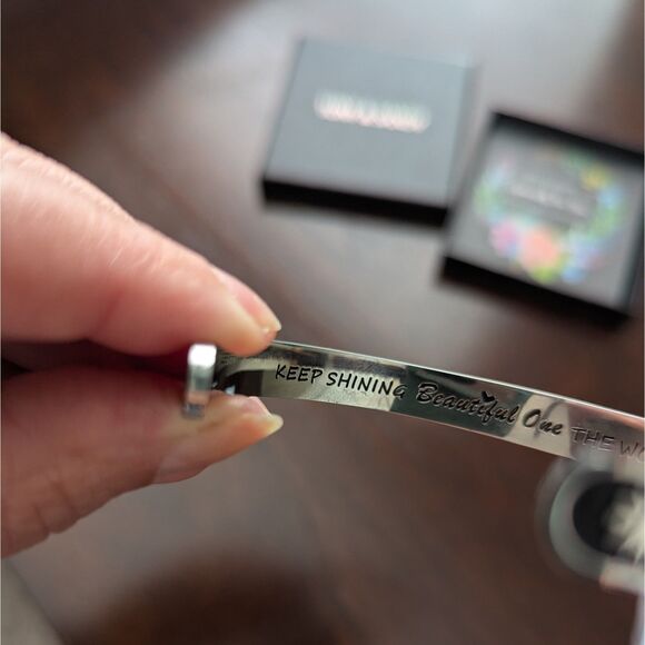 TONY & SANDY Inspirational Cuff Bracelet | Stainless Steel | New in Box - Picture 4 of 7